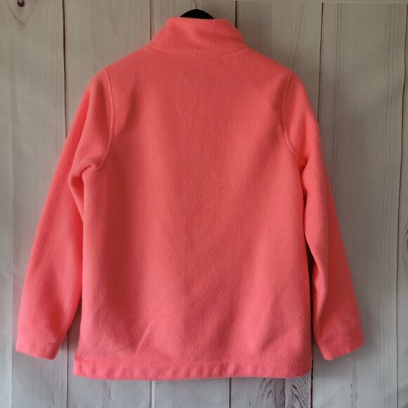 J Crew Fleece Sherpa Neon Pink Tortoise Button Pullover Sweater, Women’s S, Soft - Picture 4 of 8